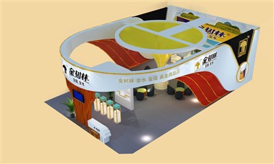 126平米展臺設計制作：三面開口/現(xiàn)代/木質結構/白色，為工藝品展展商而作（免費使用）