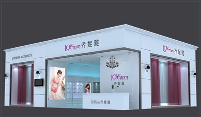 108平米展臺設(shè)計制作：一面開口/現(xiàn)代/木質(zhì)結(jié)構(gòu)/白色，為內(nèi)衣展展商而作（免費使用）
