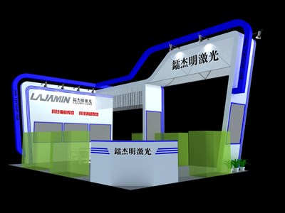 54平米展臺設(shè)計制作：三面開口/現(xiàn)代/木質(zhì)結(jié)構(gòu)/白色，為汽配展展商而作（免費(fèi)使用）