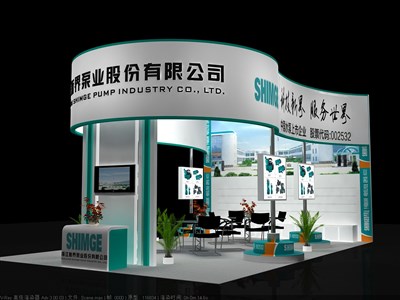 54平米展臺(tái)設(shè)計(jì)制作：三面開口/前衛(wèi)/木質(zhì)結(jié)構(gòu)/綠色，為汽配展展商而作（免費(fèi)使用）