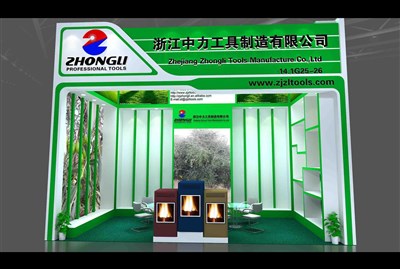 18平米展臺(tái)設(shè)計(jì)制作：一面開口/現(xiàn)代/木質(zhì)結(jié)構(gòu)/綠色，為建材展展商而作（免費(fèi)使用）